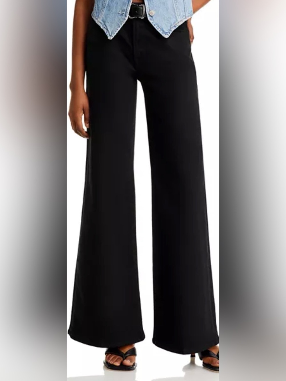 Classic MOTHER Wide Leg Jeans in Black NWOT